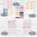Cheerful Floral Kit | Weekly Add-On Labels Planner Kit Stickers | Beatriz | KIT-505-C
