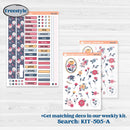 Cheerful Floral Kit | Journaling or Scrapbooking Kit | Creative Junk Journal Planner Stickers | Beatriz | KIT-505-D