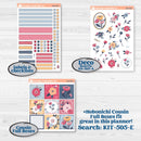 Cheerful Floral Kit | Erin Condren Weekly Dashboard Planner Kit Stickers | Beatriz | KIT-505-G