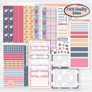 Cheerful Floral Kit | 7x9 Erin Condren Daily Duo Planner Kit Stickers | Beatriz | KIT-505-K