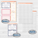 Cheerful Floral Kit | 7x9 Plum Daily Planner Kit Stickers | Beatriz | KIT-505-L