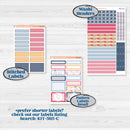 Cheerful Floral Kit | 7x9 Plum Daily Planner Kit Stickers | Beatriz | KIT-505-L