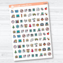 School Event Themed Icons | Planner Stickers | I-234