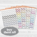 Photo Corner Decorative Scrapbooking or Planner Stickers | D-372