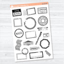Vintage Postmark Stamp Stickers for Scrapbooking, Junk Journaling, Planners | D-373