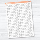Hand Doodled Book Reading Icons | Clear Matte Planner Stickers | I-396-CM