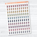 Hand Doodled Spray Bottle Planner Stickers | Clear Matte Cleaning Icons | Chore Labels | I-329-CM