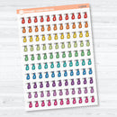 Hand Doodled Spray Bottle Planner Stickers | Clear Matte Cleaning Icons | Chore Labels | I-329-CM