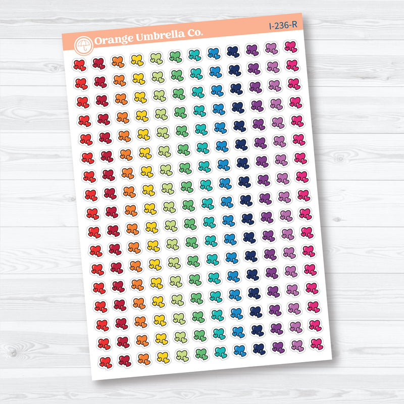 Micro 2026 Kit Heart Icon Planner Stickers | Mini Functional Planner Stickers | I-236