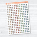 Micro 2026 Kit Heart Icon Clear Matte Planner Stickers | Mini Functional Planner Stickers | I-236-CM