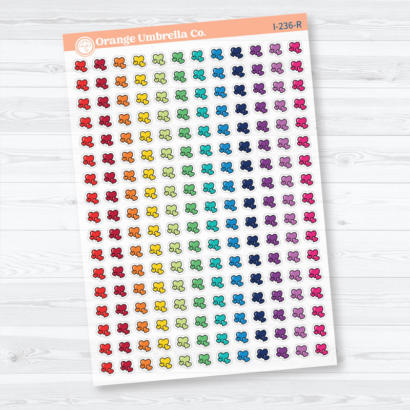Micro 2026 Kit Heart Icon Clear Matte Planner Stickers | Mini Functional Planner Stickers | I-236-CM