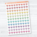 Birthday Celebration Balloon Icon Clear Matte Planner Stickers | Party & Event Planner Sticker | I-109-CM