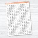 Hand Doodled Book Reading Icon Clear Matte Planner Stickers | Reading & Study Planner Stickers | I-398-CM