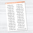 2026 Dates of the Month Planner Stickers | F18 Script | January–June | B-824–829-B