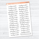 2026 Dates of the Month Planner Stickers | F18 Script | January–June | B-824–829-B