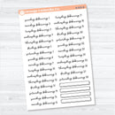 2026 Dates of the Month Planner Stickers | F18 Script | January–June | B-824–829-B