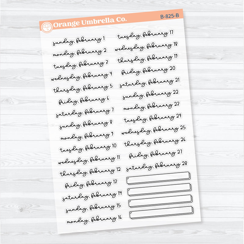 2026 Dates of the Month | F18 Script | Jan–June | B-824–829-BCM