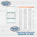 Soft Blue Florals Kit | Journaling or Scrapbooking Kit | Creative Junk Journal Planner Stickers | Blue Flora | KIT-506-D