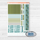 Soft Blue Florals Kit | Erin Condren Weekly Dashboard Planner Kit Stickers | Blue Flora | KIT-506-G