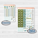 Soft Blue Florals Kit | A5 Daily Duo Planner Kit Stickers | Blue Flora | KIT-506-J