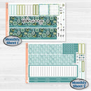 Soft Blue Florals Kit | 7x9 Erin Condren Life Planner Monthly & Dashboard Sticker Kit | Blue Flora | KIT-506-N
