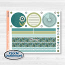 Soft Blue Florals Kit | A5 Plum Monthly & Dashboard Planner Kit Stickers | Blue Flora | KIT-506-P