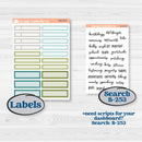 Soft Blue Florals Kit | 8.5x11 Plum Monthly & Dashboard Planner Kit Stickers | Blue Flora | KIT-506-R