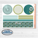 Soft Blue Florals Kit | 8.5x11 Plum Monthly & Dashboard Planner Kit Stickers | Blue Flora | KIT-506-R