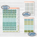 Soft Blue Florals Kit | Laurel Denise Nancy Large & Anne Large Planner Kit Stickers | Blue Flora | KIT-506-V