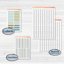 Soft Blue Florals Kit | Laurel Denise Jo Large Planner Kit Stickers | Blue Flora | KIT-506-X