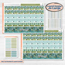 Soft Blue Florals Kit | Laurel Denise Jo Large Planner Kit Stickers | Blue Flora | KIT-506-X