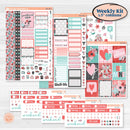 Sweet Valentine Florals | Weekly Sticker Kit for Vertical Planners like Erin Condren | Call Me Sweetheart | KIT-507-A