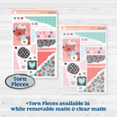 Sweet Valentine Florals | Journaling or Scrapbooking Kit | Creative Junk Journal Planner Stickers | Call Me Sweetheart | KIT-507-D