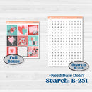 Sweet Valentine Florals | Hobonichi Cousin Weekly & Daily Planner Kit Stickers | Call Me Sweetheart | KIT-507-E