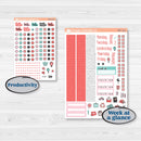 Sweet Valentine Florals | A5 Daily Duo Planner Kit Stickers | Call Me Sweetheart | KIT-507-J