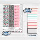 Sweet Valentine Florals | 7x9 Erin Condren Daily Duo Planner Kit Stickers | Call Me Sweetheart | KIT-507-K