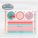 Sweet Valentine Florals | 7x9 Plum Monthly & Dashboard Planner Kit Stickers | Call Me Sweetheart | KIT-507-Q