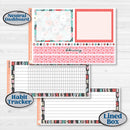 Sweet Valentine Florals | 8.5x11 Plum Monthly & Dashboard Planner Kit Stickers | Call Me Sweetheart | KIT-507-R