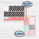 Sweet Valentine Florals | Hobonichi Cousin Monthly Planner Kit Stickers | Call Me Sweetheart | KIT-507-S