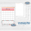 Sweet Valentine Florals | A5 & 7x9 Create Your Own Monthly or Dashboard Universal | Reading Log Sticker Kit | Call Me Sweetheart | KIT-507-U