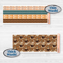 Coffee & Florals Sticker Kit | Weekly Add-On Planner Kit Stickers | Mocha | KIT-508-B