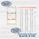 Coffee & Florals Sticker Kit | Journaling or Scrapbooking Kit | Creative Junk Journal Planner Stickers | Mocha | KIT-508-D