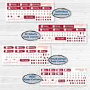 Valentine Book Kit | Weekly Sticker Kit for Vertical Planners like Erin Condren | Romance | KIT-509-A