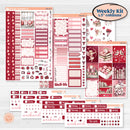 Valentine Book Kit | Weekly Sticker Kit for Vertical Planners like Erin Condren | Romance | KIT-509-A