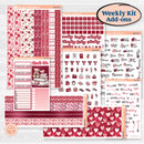 Valentine Book Kit | Weekly Add-On Planner Kit Stickers | Romance | KIT-509-B