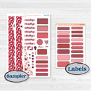 Valentine Book Kit | Journaling or Scrapbooking Kit | Creative Junk Journal Planner Stickers | Romance | KIT-509-D