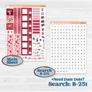 Valentine Book Kit | Hobonichi Weeks Weekly Planner Kit Stickers | Romance | KIT-509-F
