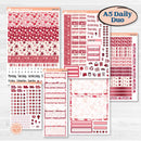 Valentine Book Kit | A5 Daily Duo Planner Kit Stickers | Romance | KIT-509-J