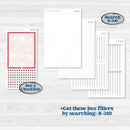 Valentine Book Kit | 7x9 Erin Condren Daily Duo Planner Kit Stickers | Romance | KIT-509-K