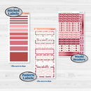 Valentine Book Kit | 7x9 Erin Condren Daily Duo Planner Kit Stickers | Romance | KIT-509-K